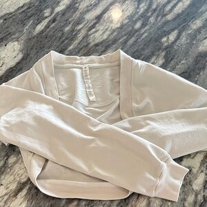 Lululemon Cream Long Sleeve Crop Cardigan